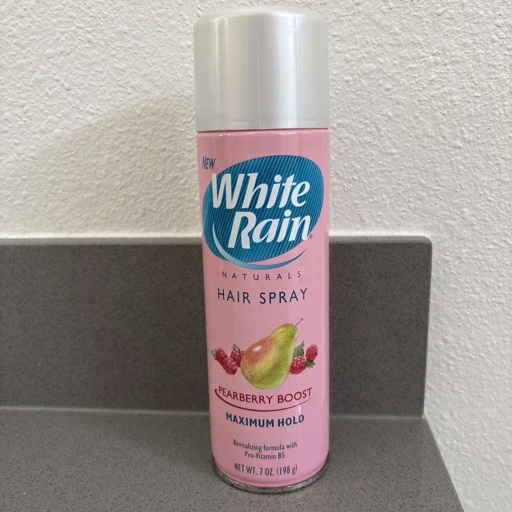 White Rain Pearberry Boost Hair Spray hairspray Max Hold Discontinued 7 OZ‎ 2002
